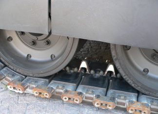 Die ideale trekker en hoogloopspuit mag rubberrusperbande gebruik