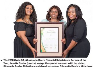 Subsistence Farmer of the Year category (0 ha – 10 ha) If you are patient, you will SUCCEED