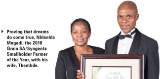 Smallholder Farmer of the Year category (10 ha, but producing less than 250 tons) I am going to be a commercial farmer