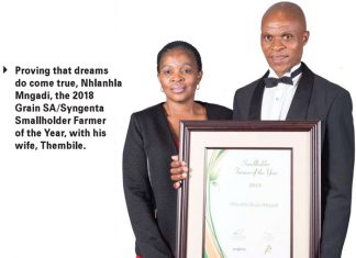 Smallholder Farmer of the Year category (10 ha, but producing less than 250 tons) I am going to be a commercial farmer