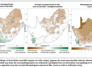 Eerste reënvalvooruitsigte vir die winter