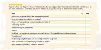 Maak seker jy voldoen aan die brandwet