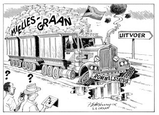 Die lorrie stop uiteindelik voor jou deur