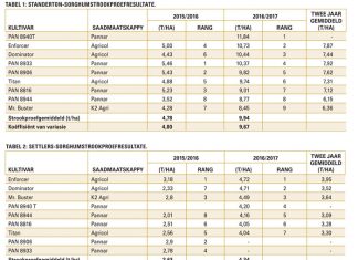 Graan SA pak sorghumkultivarproewe aan