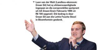 Graanbedryf word met passie gedien