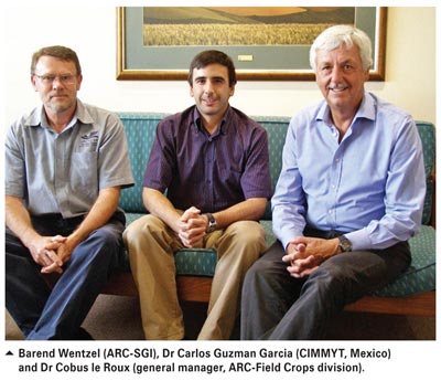 Wheat quality expert visits ARC-SGI's Cereal Chemistry Laboratory