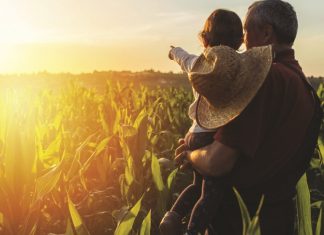 Wanneer familie saam boer