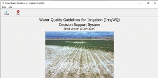 COMPUTER PROGRAMME SHOWS whether water is fit for irrigation